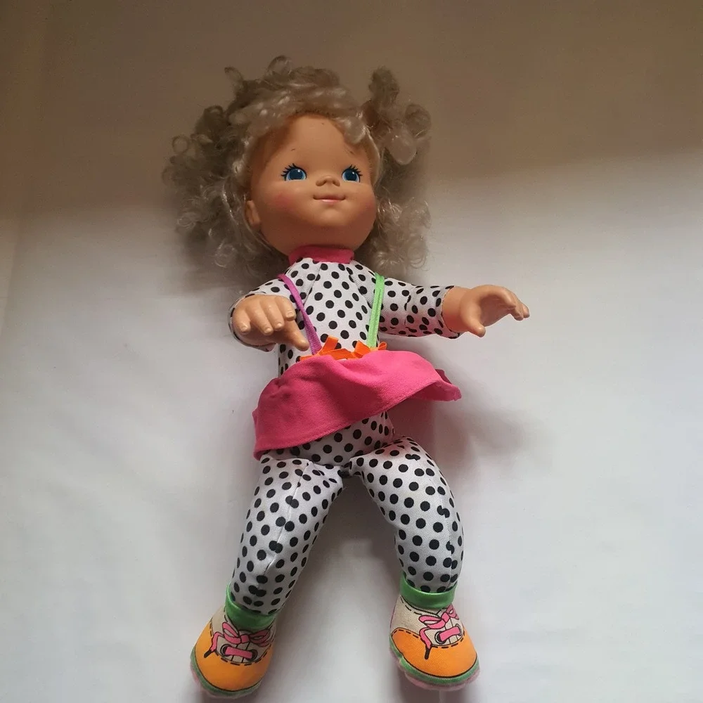 Vintage 1991 Kenner Stacy with Bike Two-Wheeler Pink Doll 15' Bike 13'‎